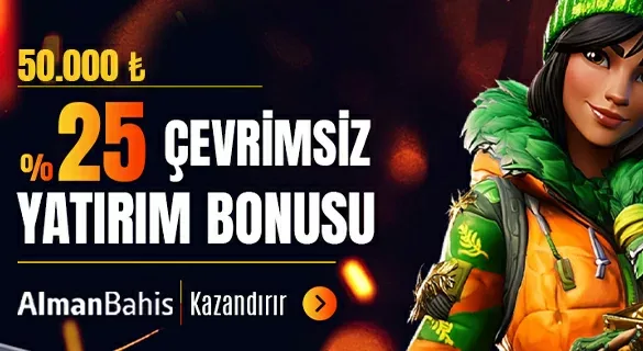%25 çevrımsız yatırım bonusu