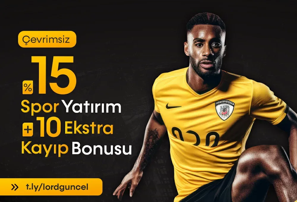 Çevrımsız %15 bonus + %10 spor kayıp bonusu