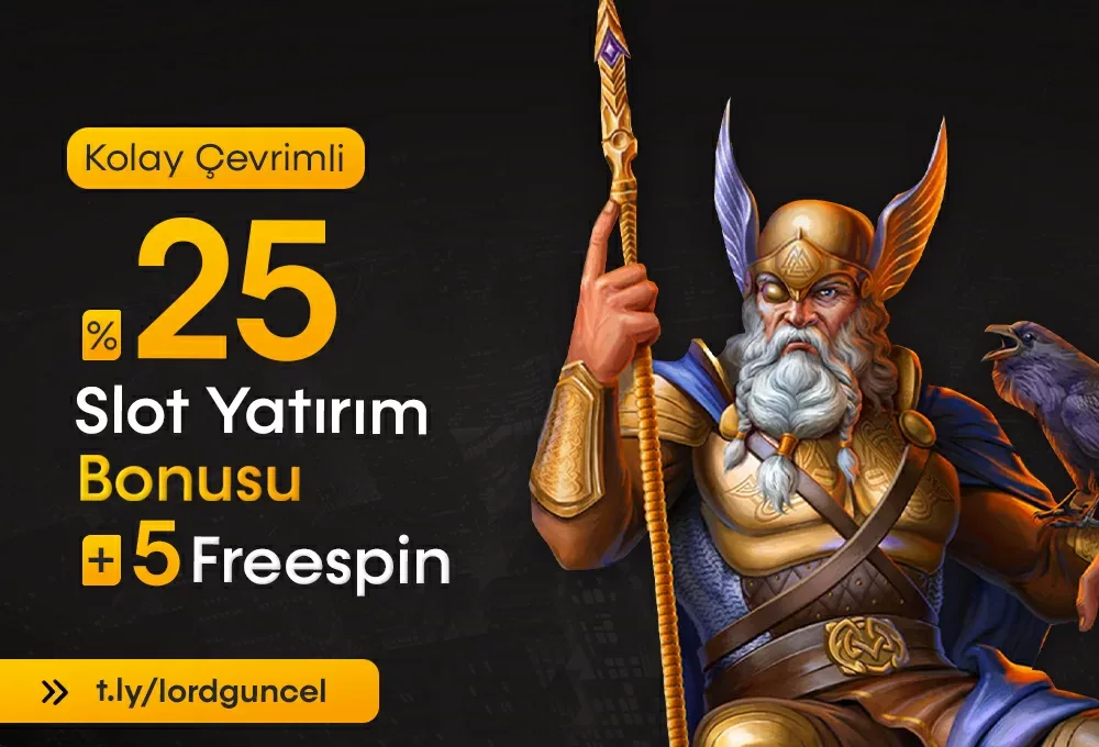 %25 slot yatırım bonusu+%5 freespın