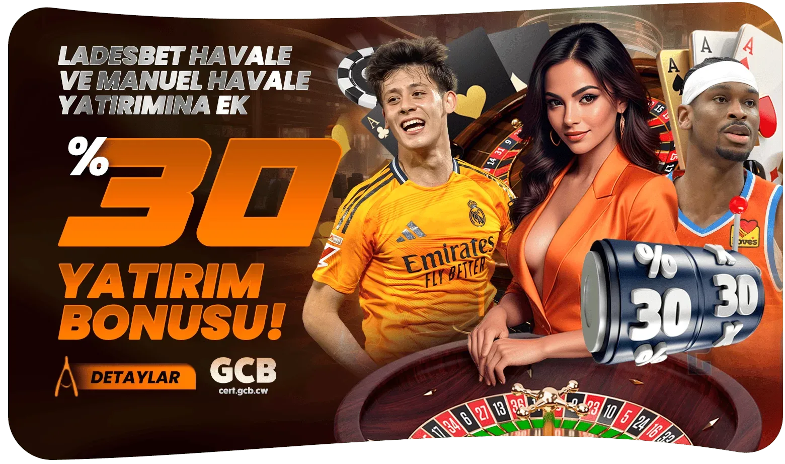 Ladesbet havale %30 bonus