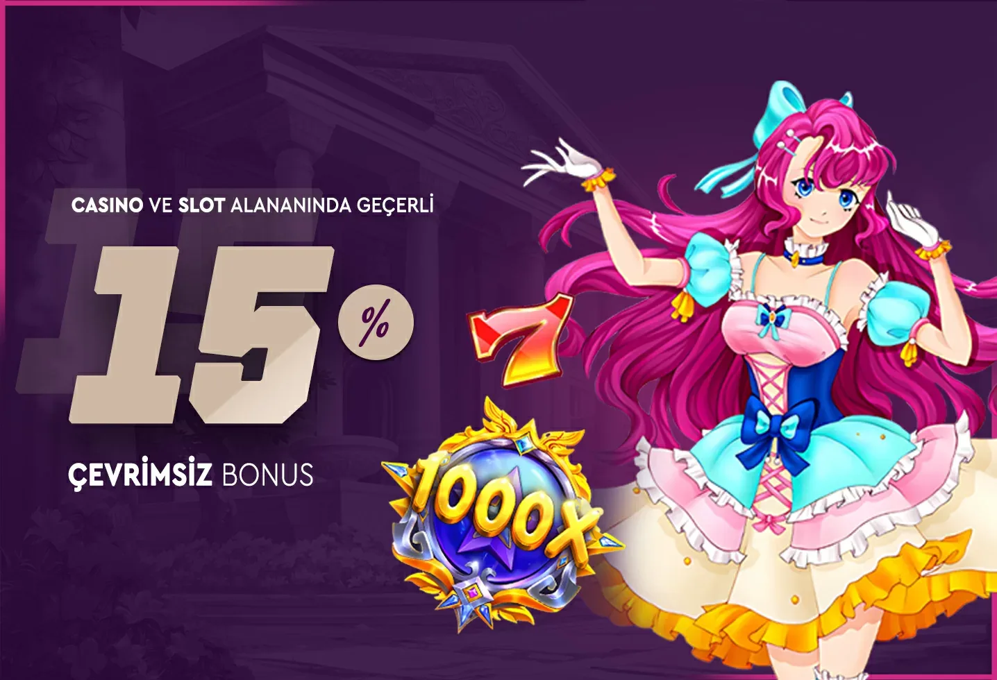 %15 çevrımsız casıno bonusu
