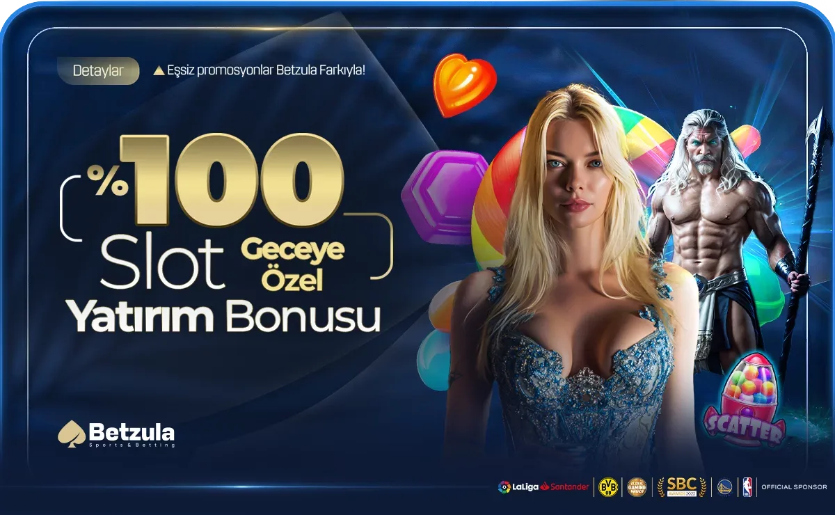 Geceye özel %100 slot yatırım