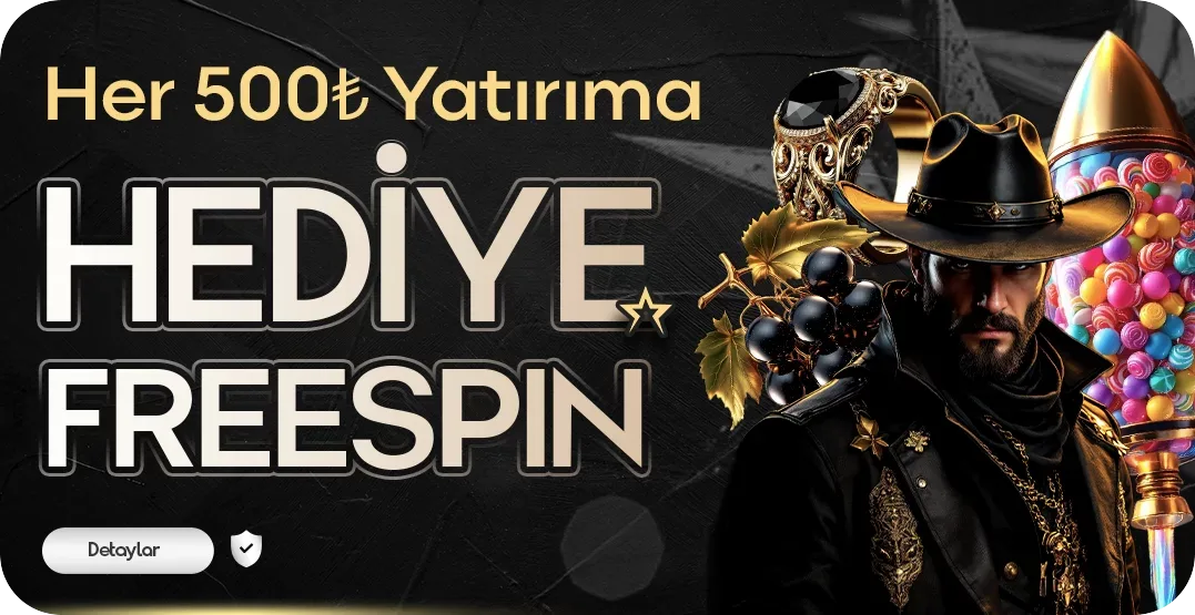 Her yatırıma anında 50 freespin hediye