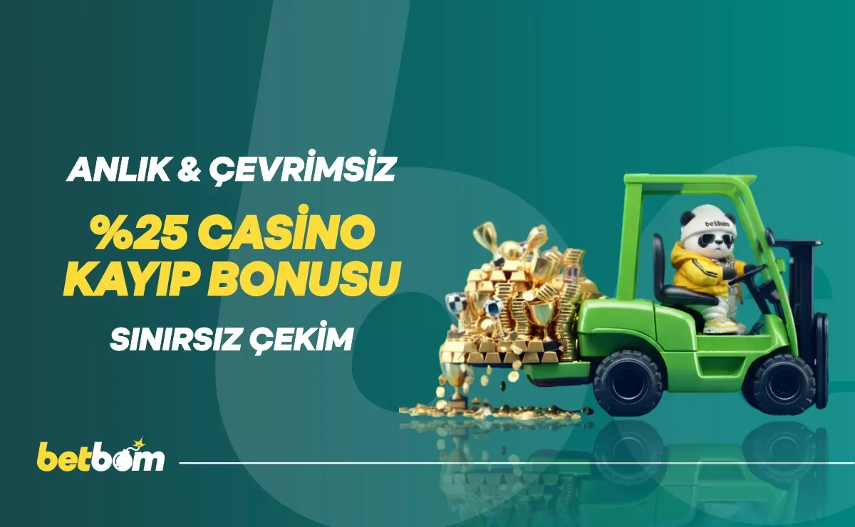 %25 anlık casino kayıp bonusu