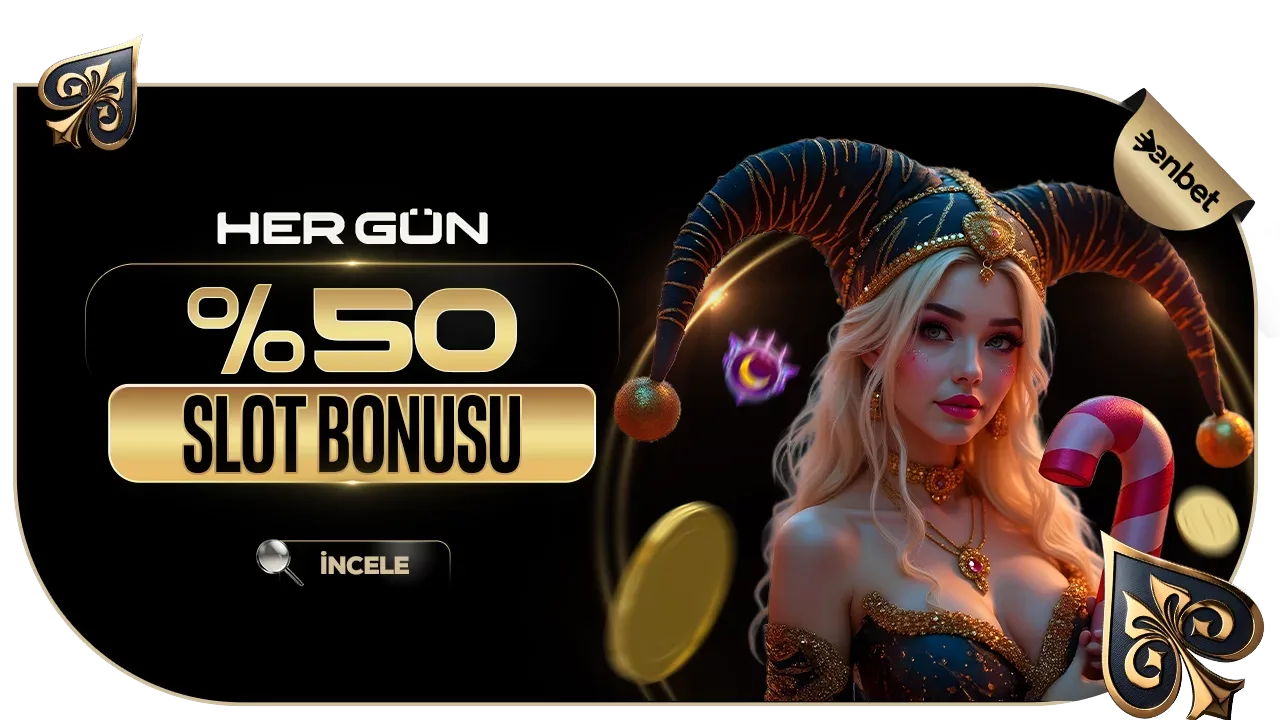 Hergün %50 slot bonusu