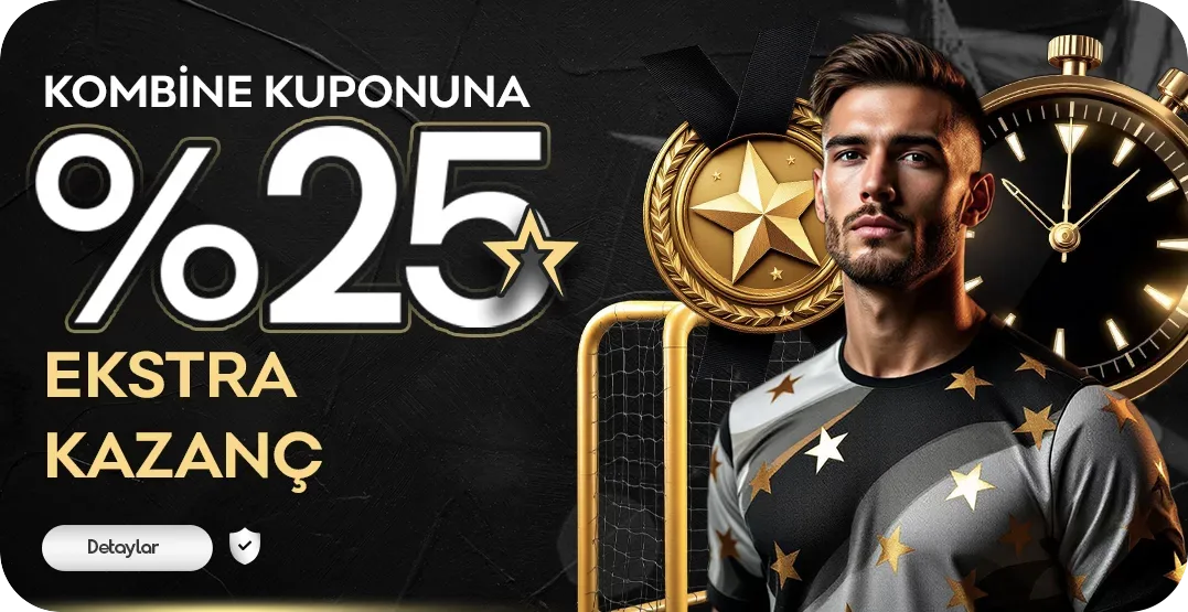 %25 ekstra kombine kupon kazancı