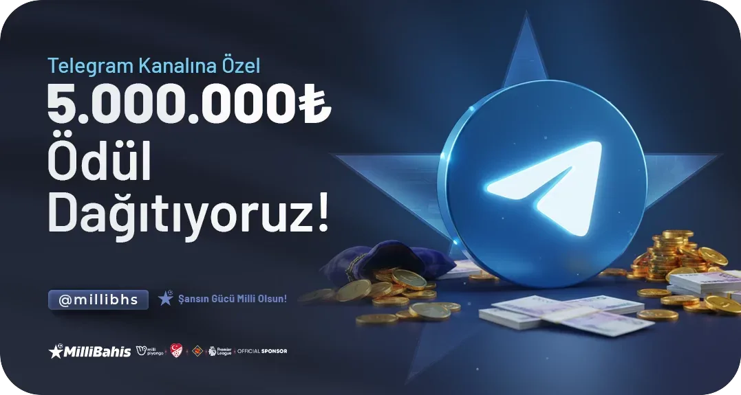 Telegram özel mıllıonaıre jackpot çekiliş