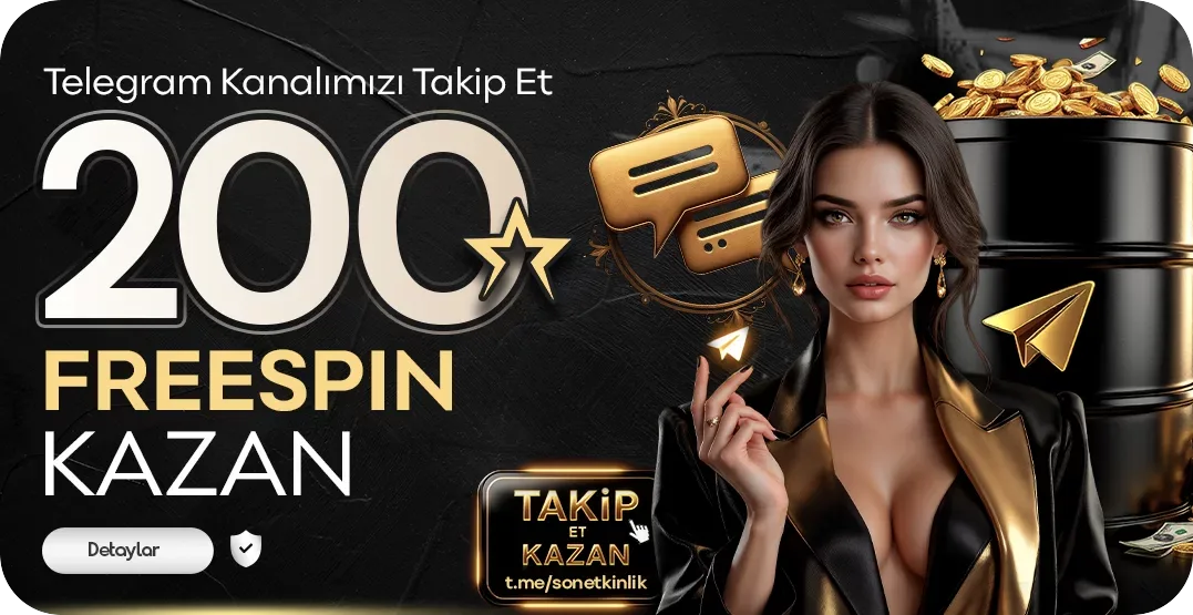 Telegram takibe özel 200 freespin