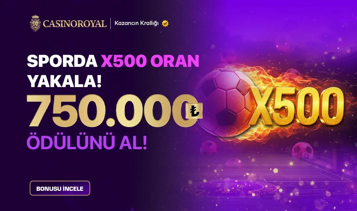 750.000₺ ödüllü x500 oran