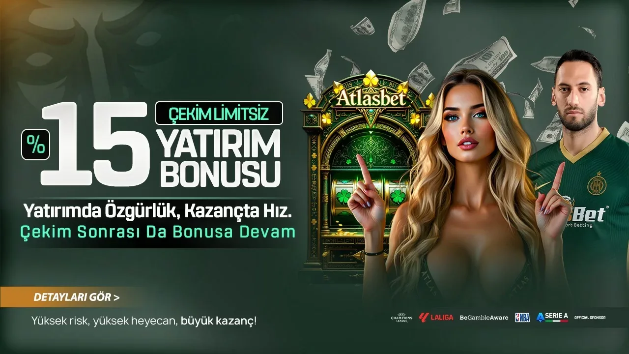 %15 çekim engelsiz yatırım bonusu