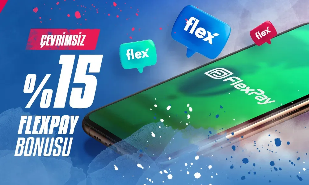 Flexpay çevrimsiz %15 bonusu