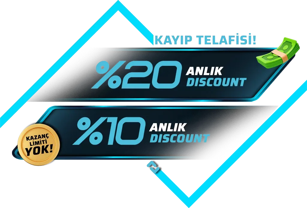 Kayıplarınıza esnek çözüm: %20 veya %10 dıscount seçeneklerıyle kazancınızı sız belırleyın!