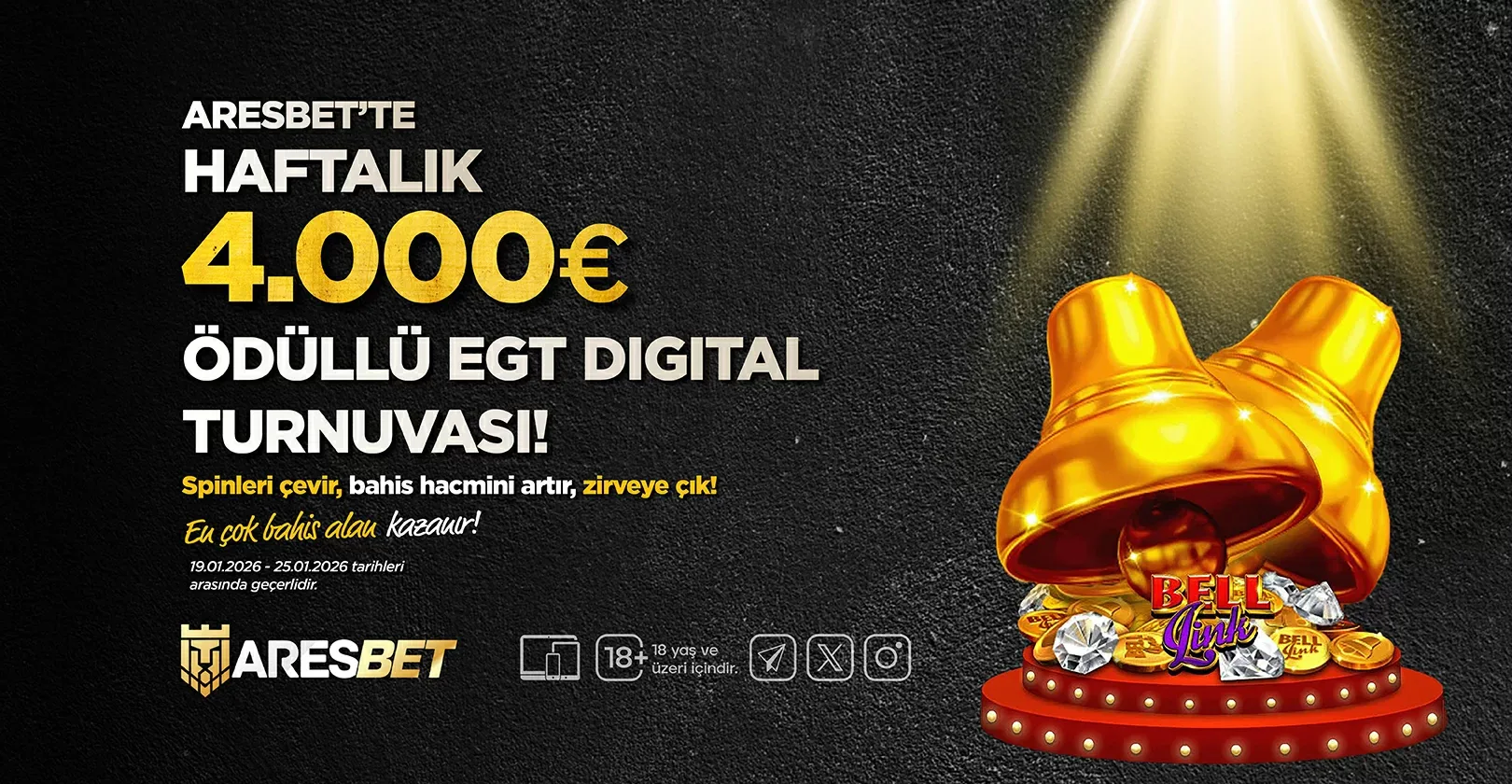 Haftalık 4.000€ ödüllü egt dıgıtal özel slot turnuvası!