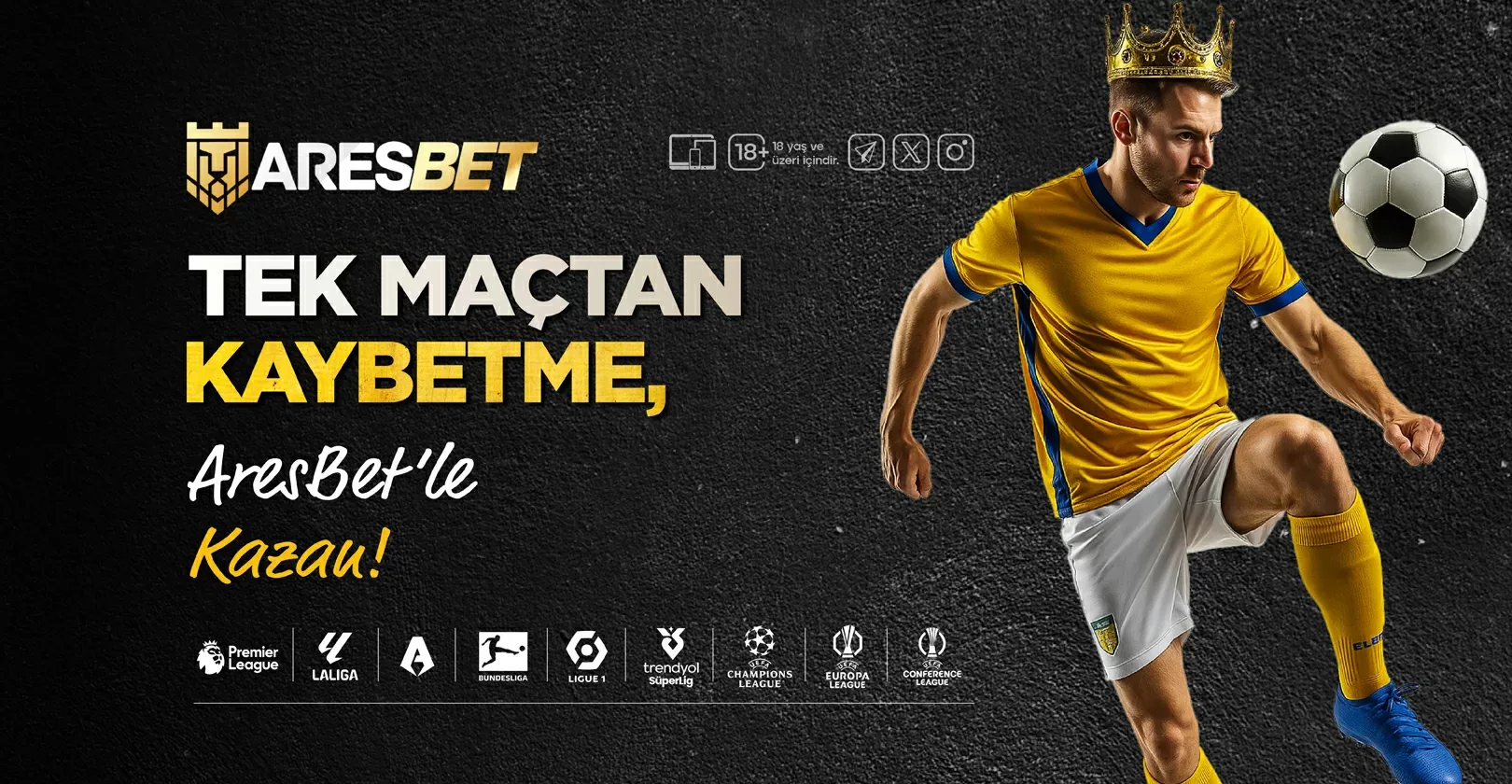Tek maçtan kaybetme, aresbet'le kazan!