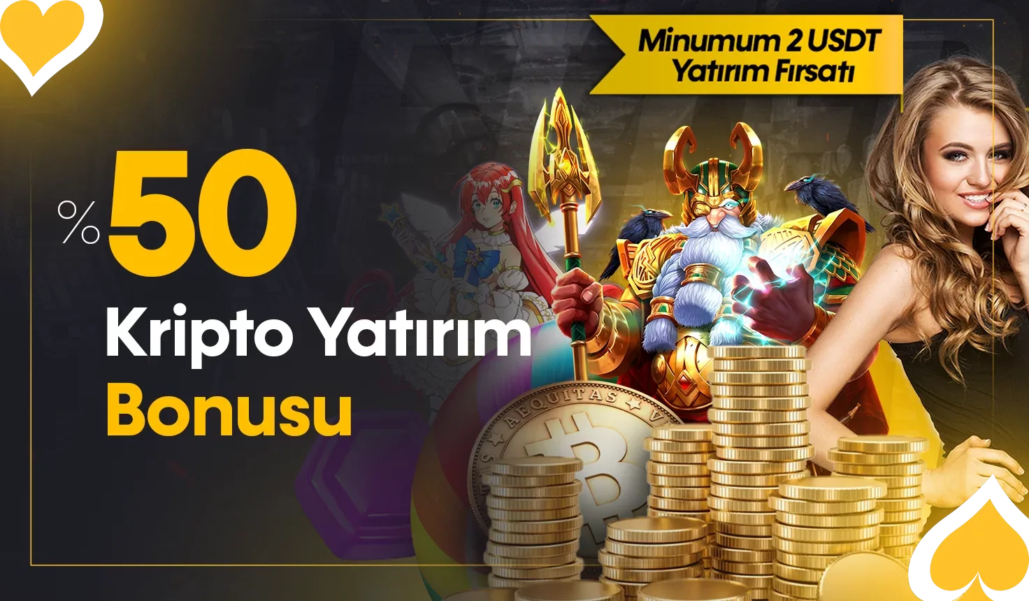 %50 kripto yatırım bonusu
