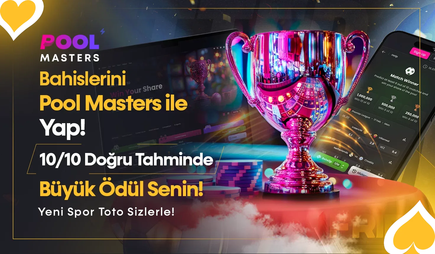 Bahislerini pool masters ile yap!
