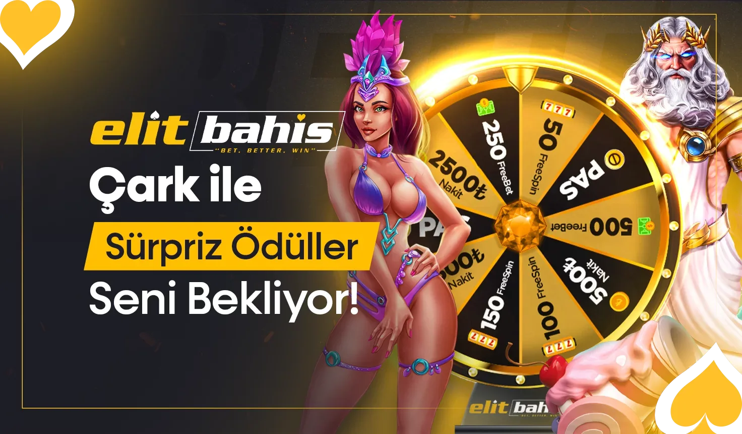 Elit çark ile süpriz hediye etkinliği