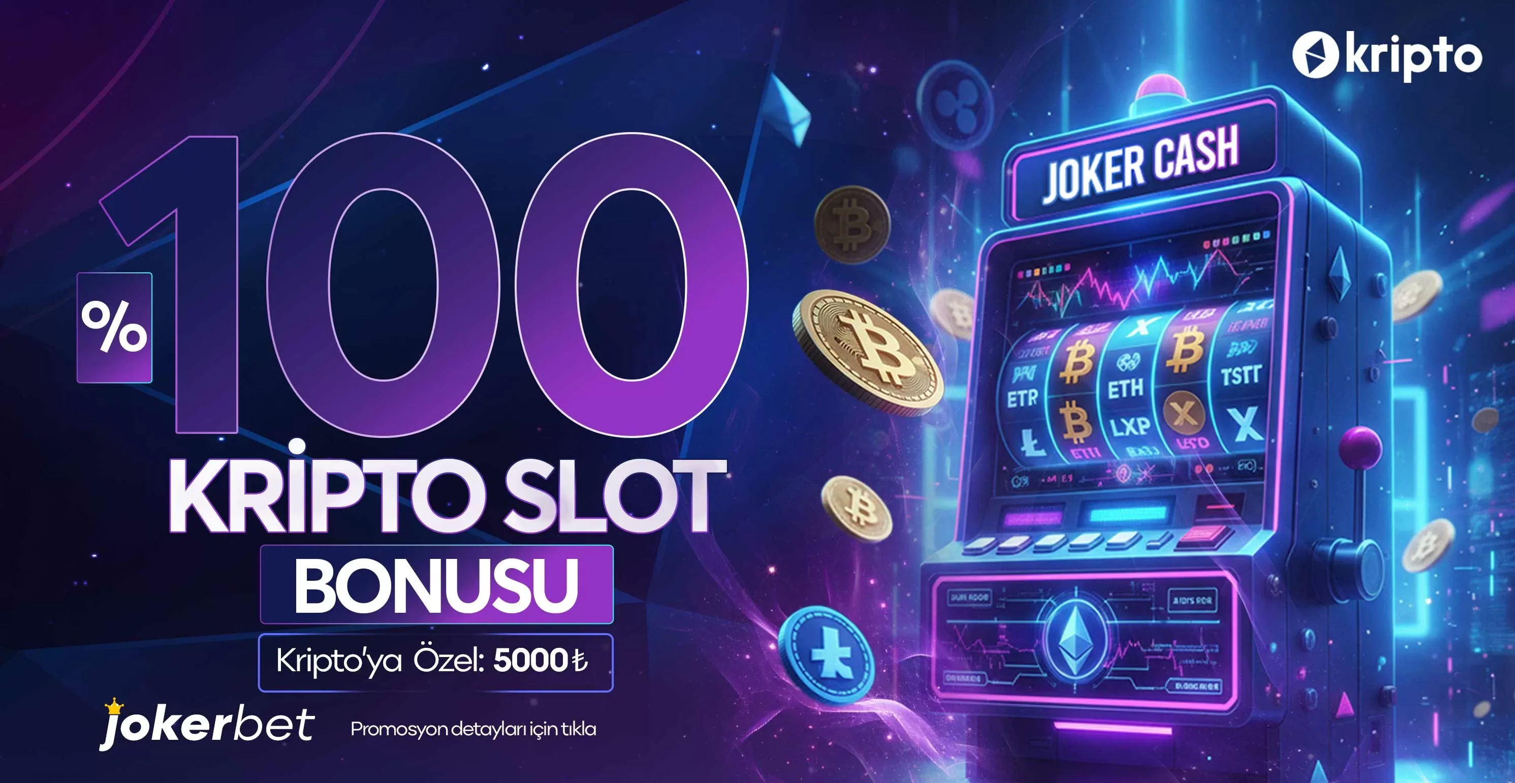 %100 kripto slot bonusu