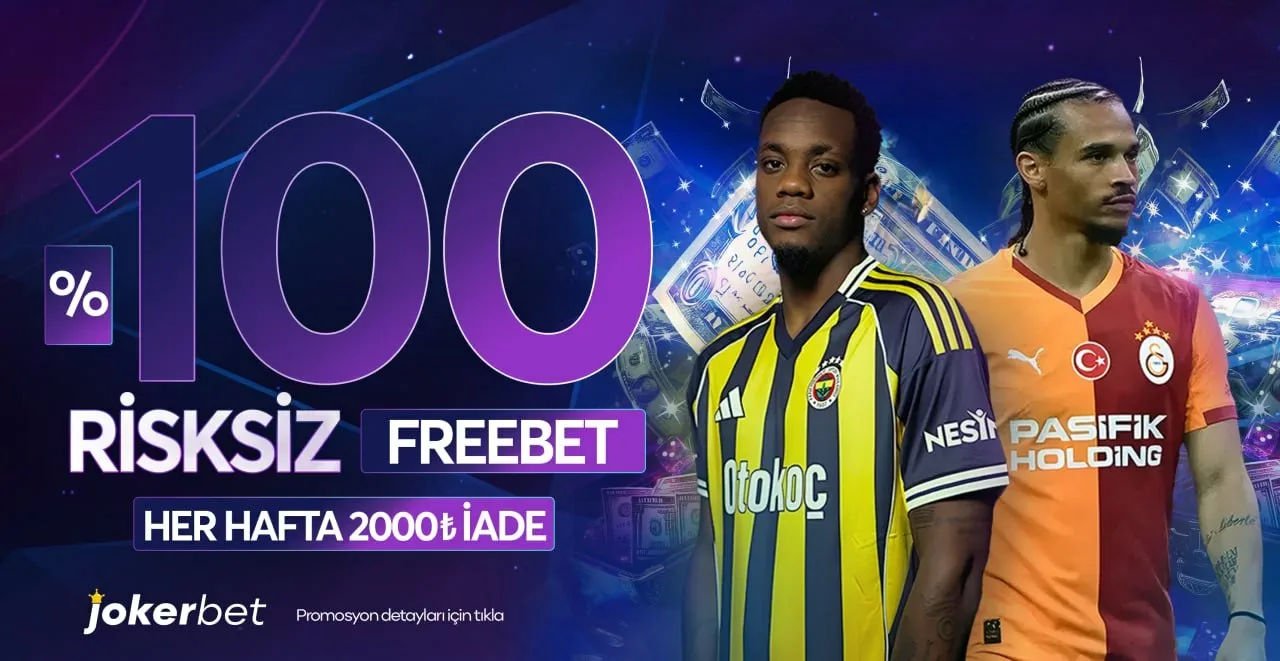 %100 risksiz freebet bonusu