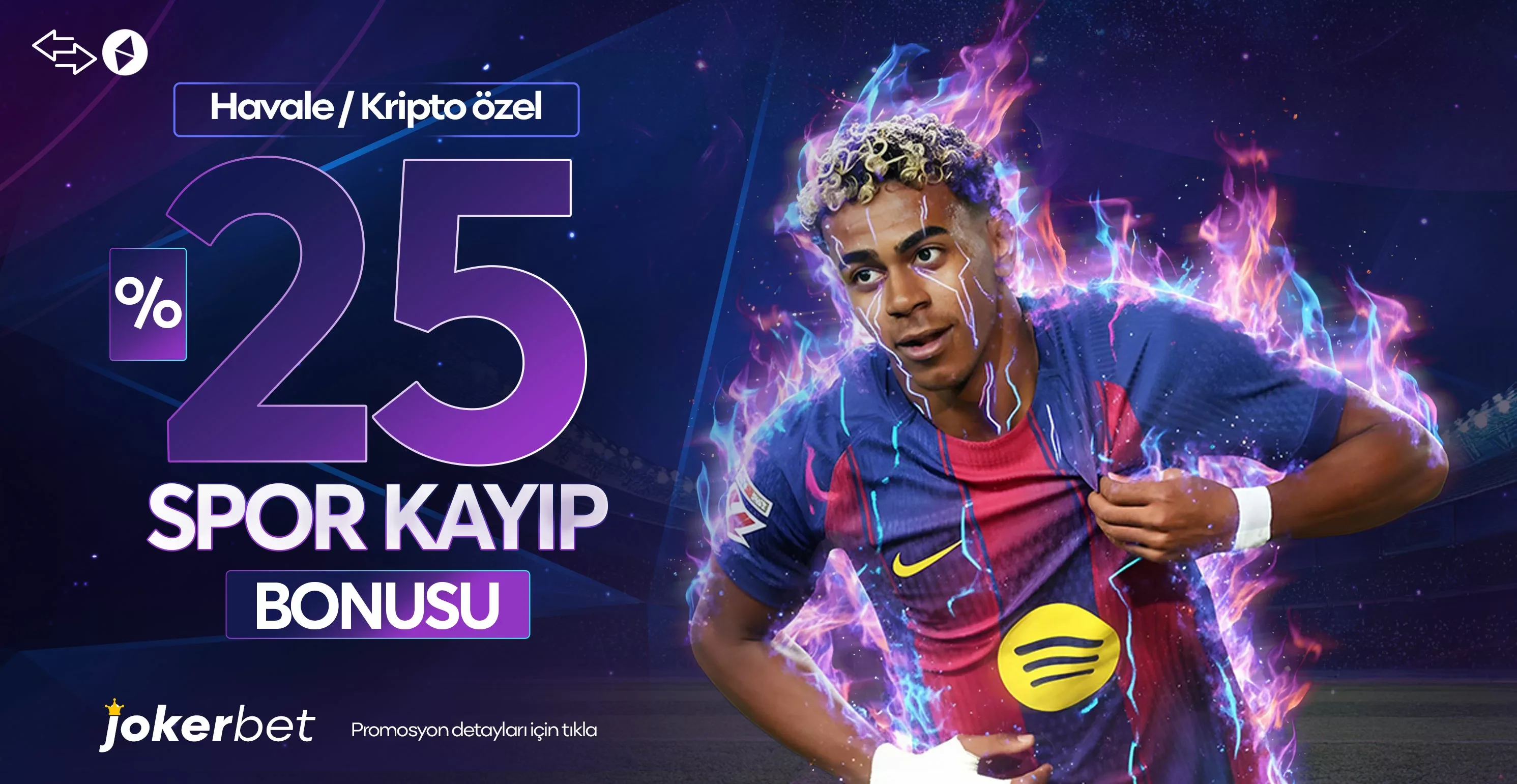 %25 spor kayıp bonusu