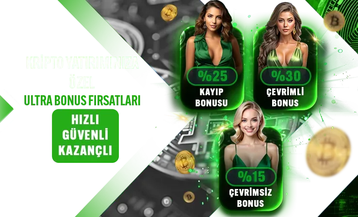 Kripto yatırımınıza özel ultra bonus fırsatları !