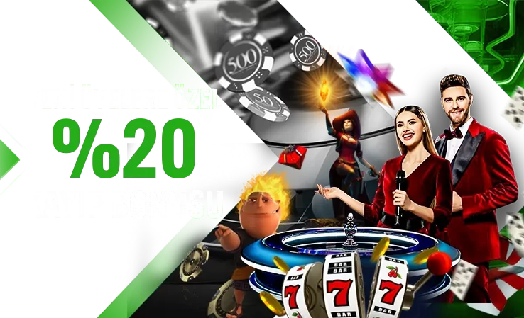 Yenı üyelere özel %20 kayıp bonusu
