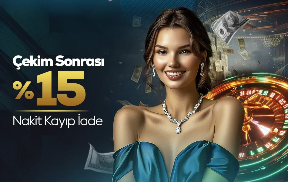 Çekim sonrası %15 nakit kayıp iade