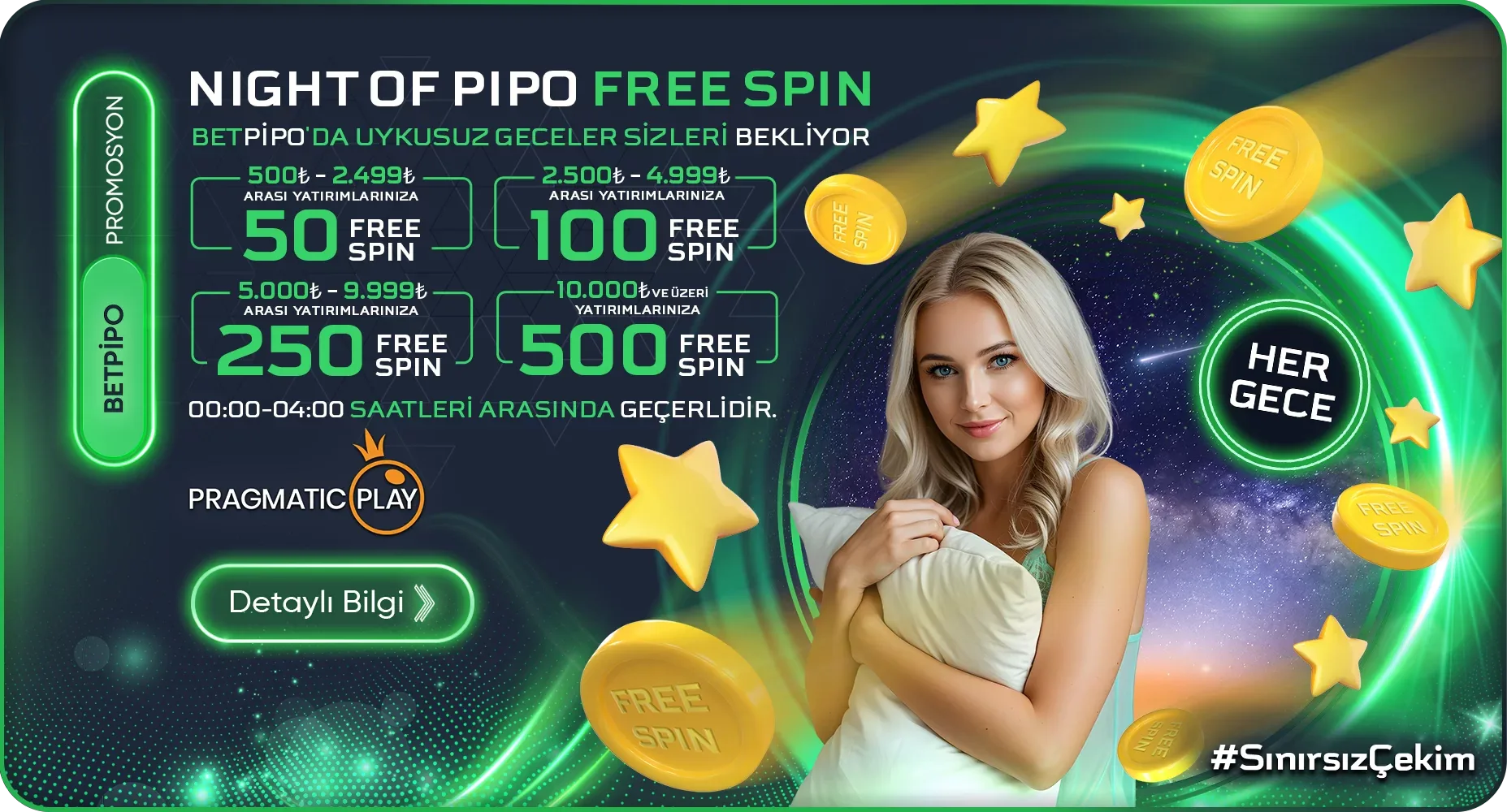 Night of pipo freespin