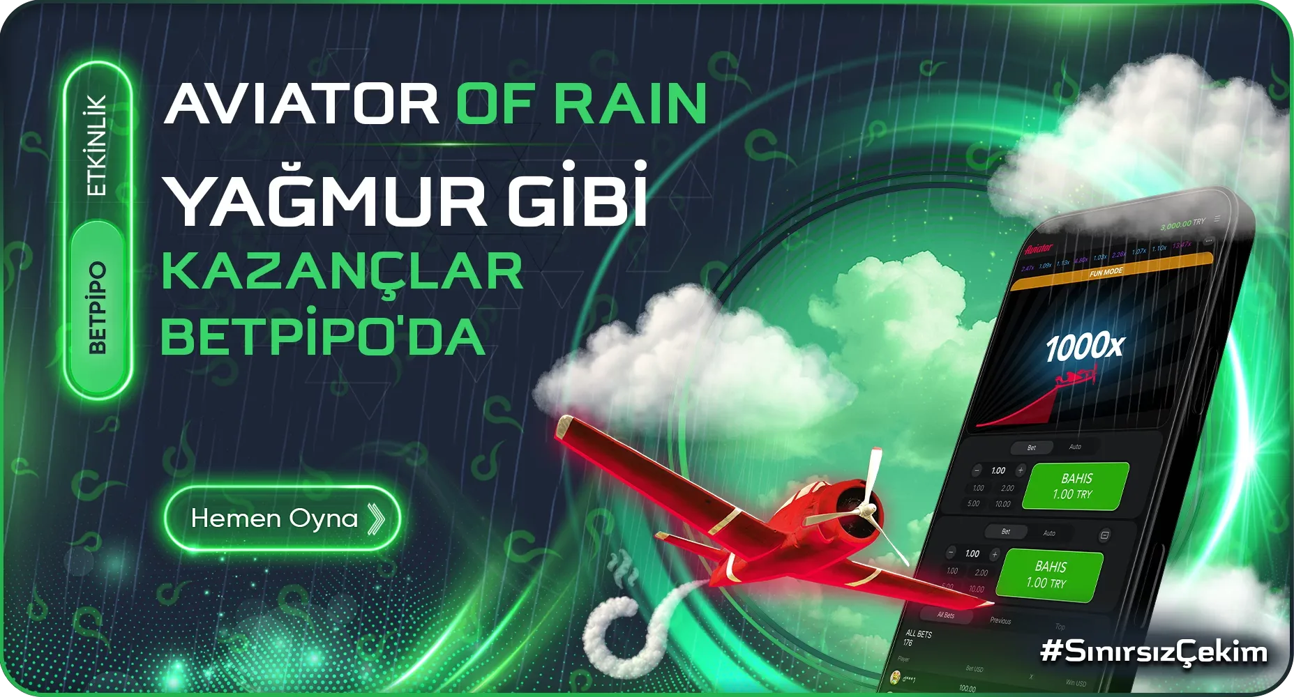Aviator of rain - rain etkinliği