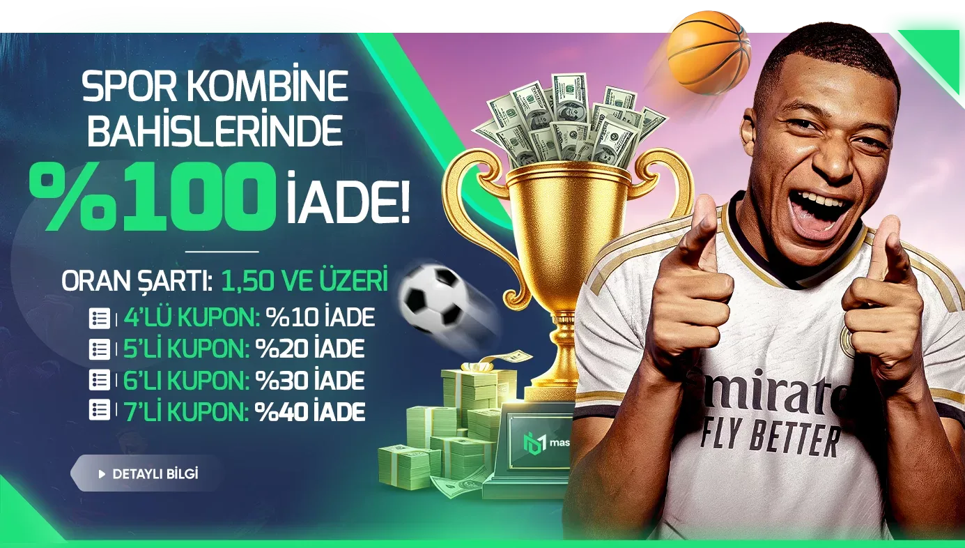 Tek maçtan yatmaya son! %100 freebet iade!