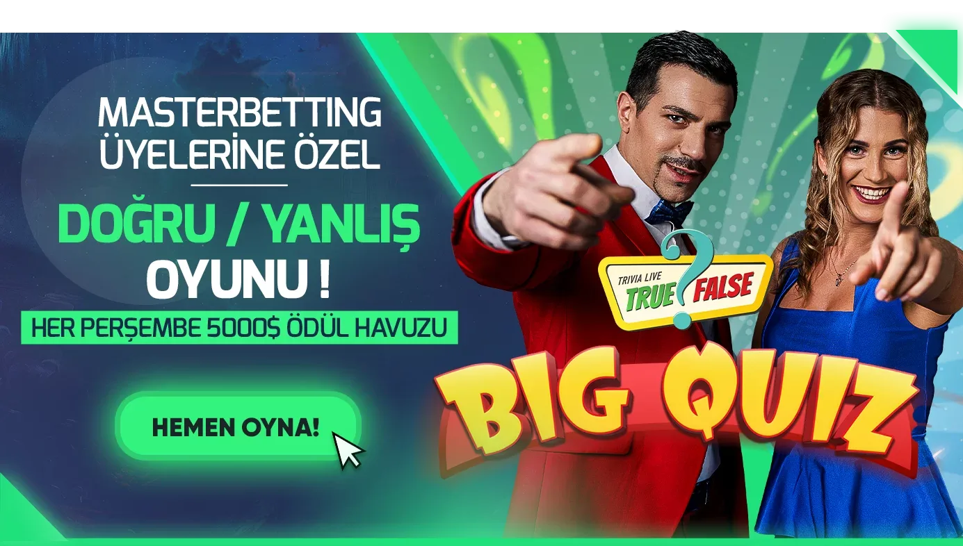 Playtech big quiz! true/false