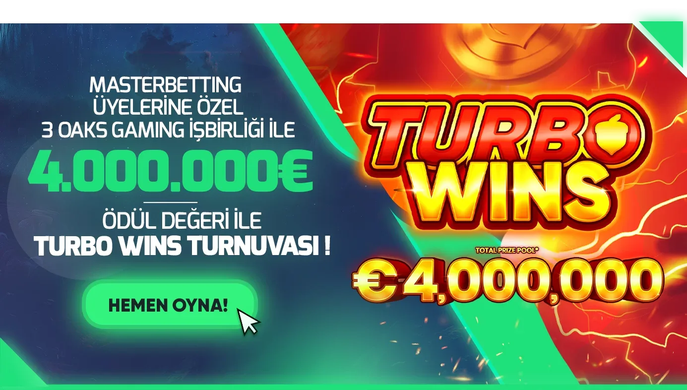 3 oaks gaming; turbo wins turnuvası