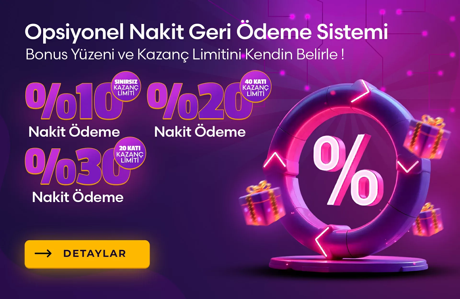 Opsiyonel nakit geri ödeme