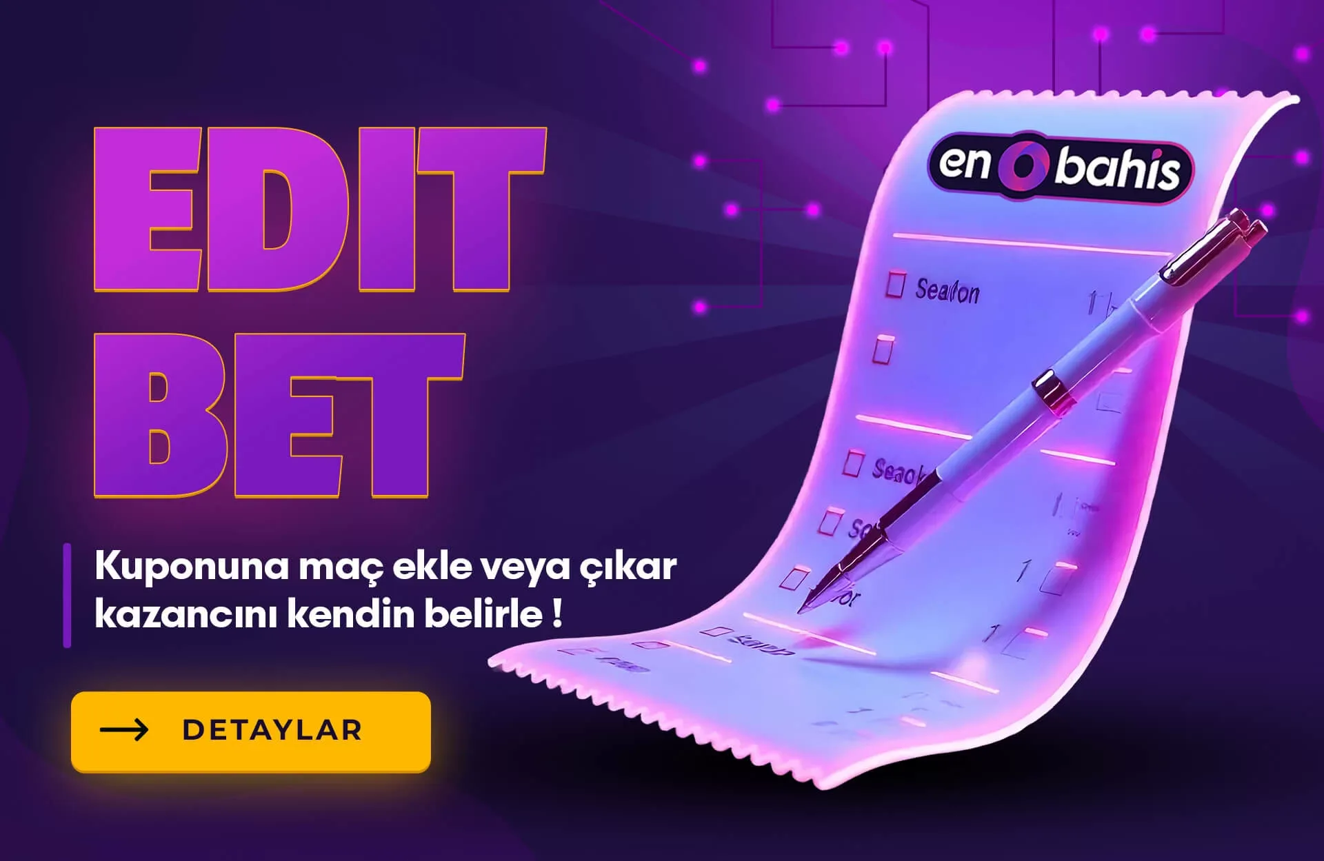 Bahis ekle/çıkar