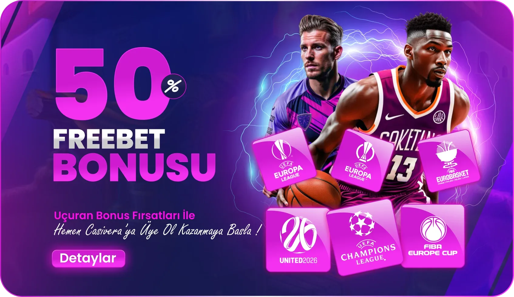 Avrupa lıglerı özel %50 freebet