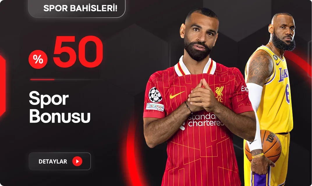 Kolay çevrimli %50 spor bonusu
