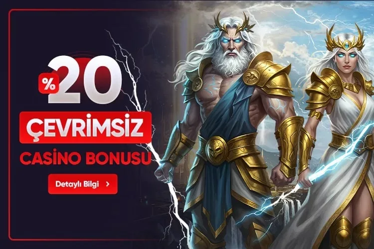 %20 çevrimsiz casıno bonusu