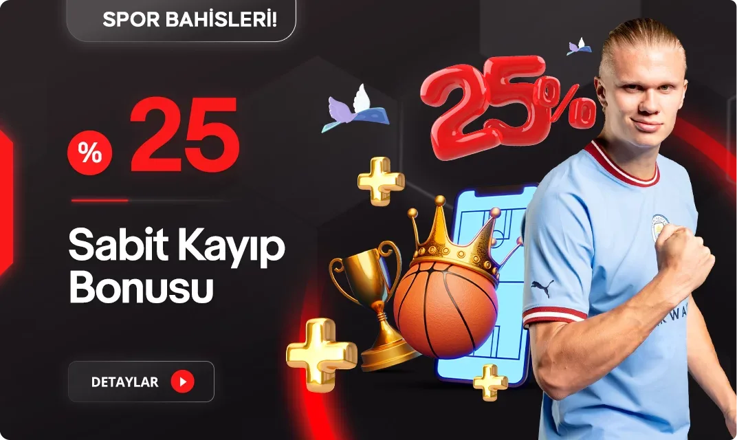 Tüm kayıplarınız için %25 sabit kayıp bonusu