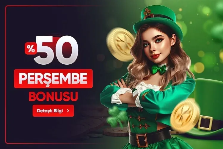 %50 perşembe bonusu