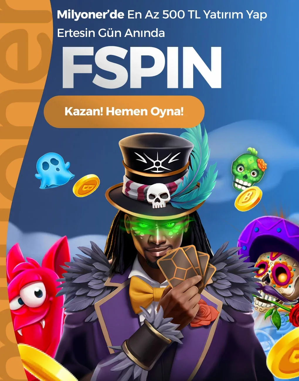 Milyoner'de her gün freespin fırtınası!