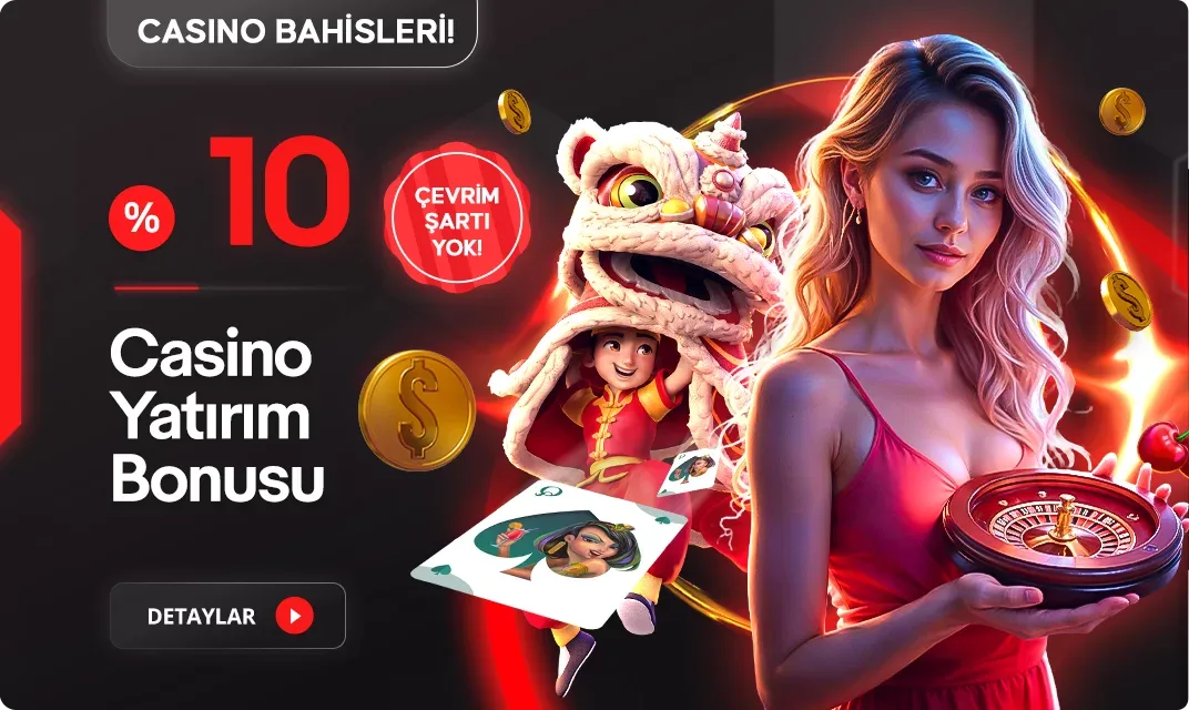 %10 casino yatırım bonusu