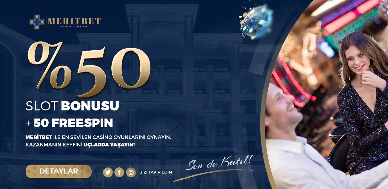 %50 slot bonusu +50 freespın