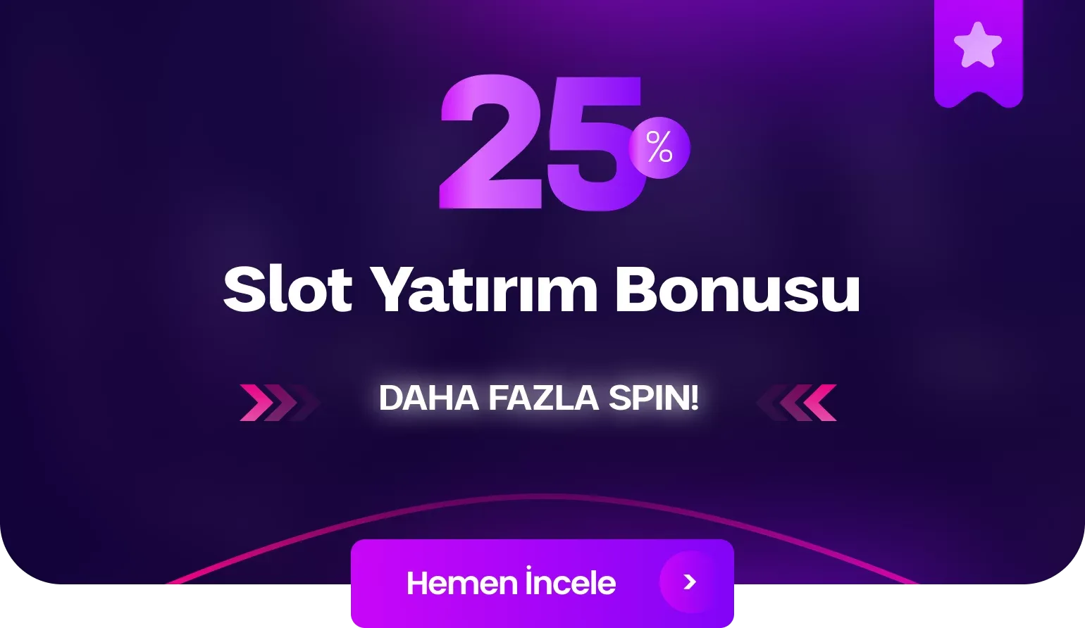 %25 slot yatırım bonusu!