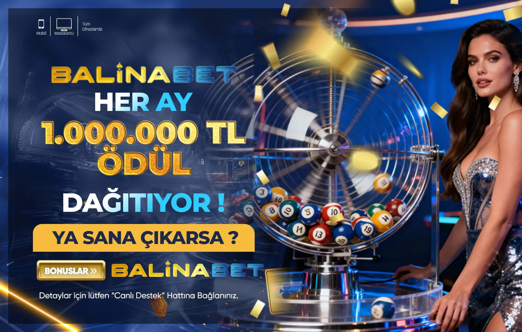 Balinabet her ay 1.000.000 tl dağıtıyor