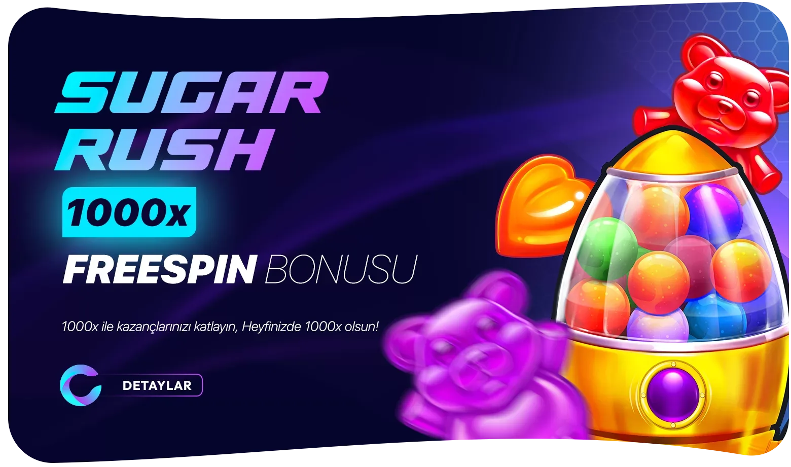 Sugarrush 1000x freespın