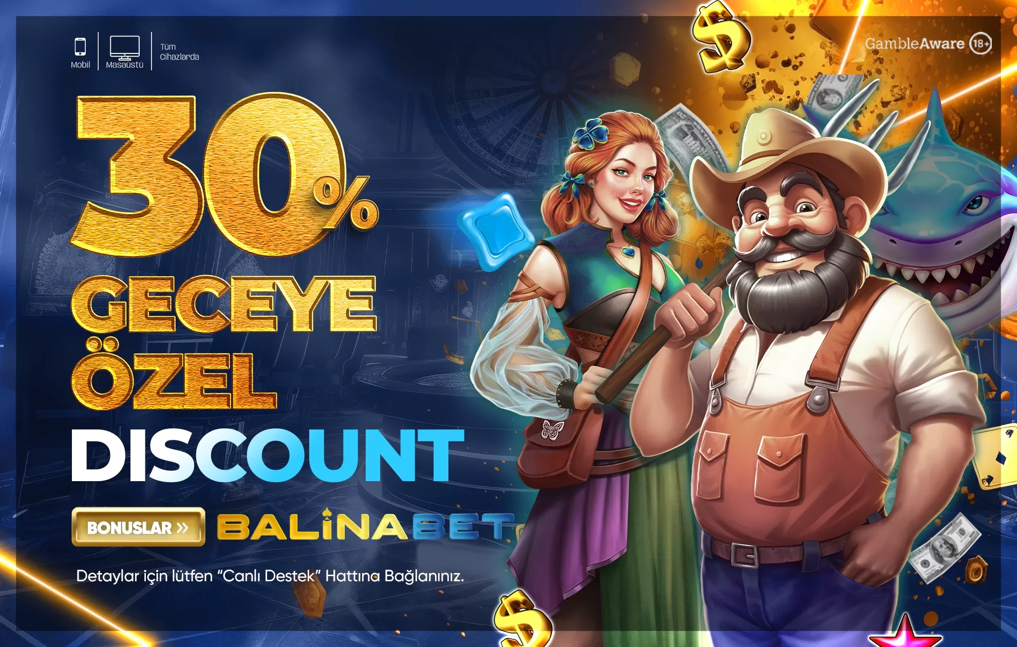 %30 gece'ye özel discount
