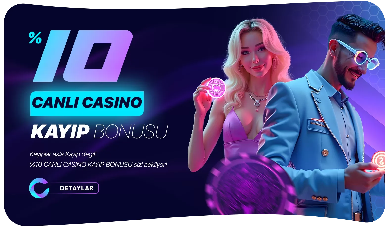 %10 canlı casıno kayıp bonusu