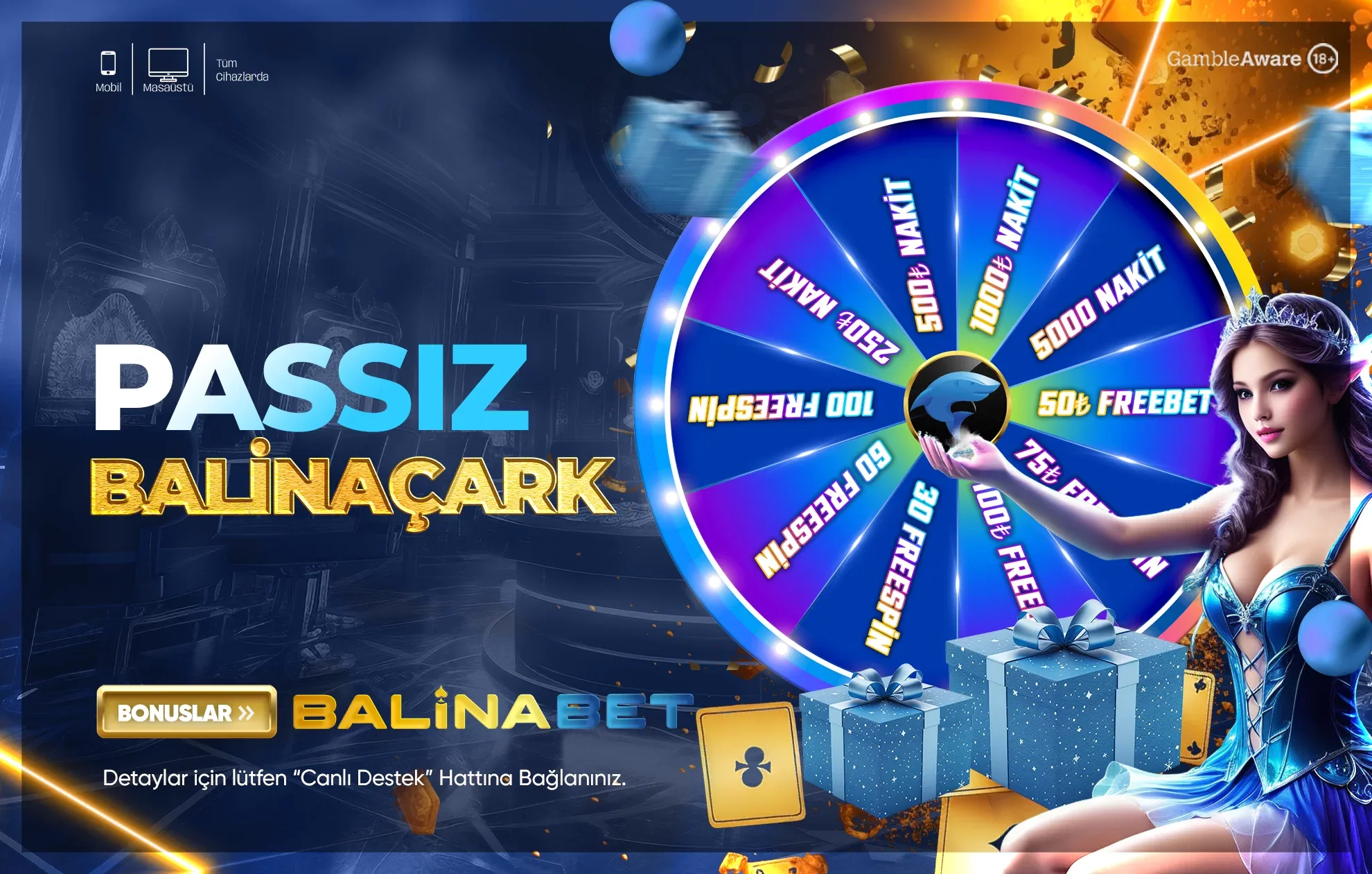 Passız balina çark