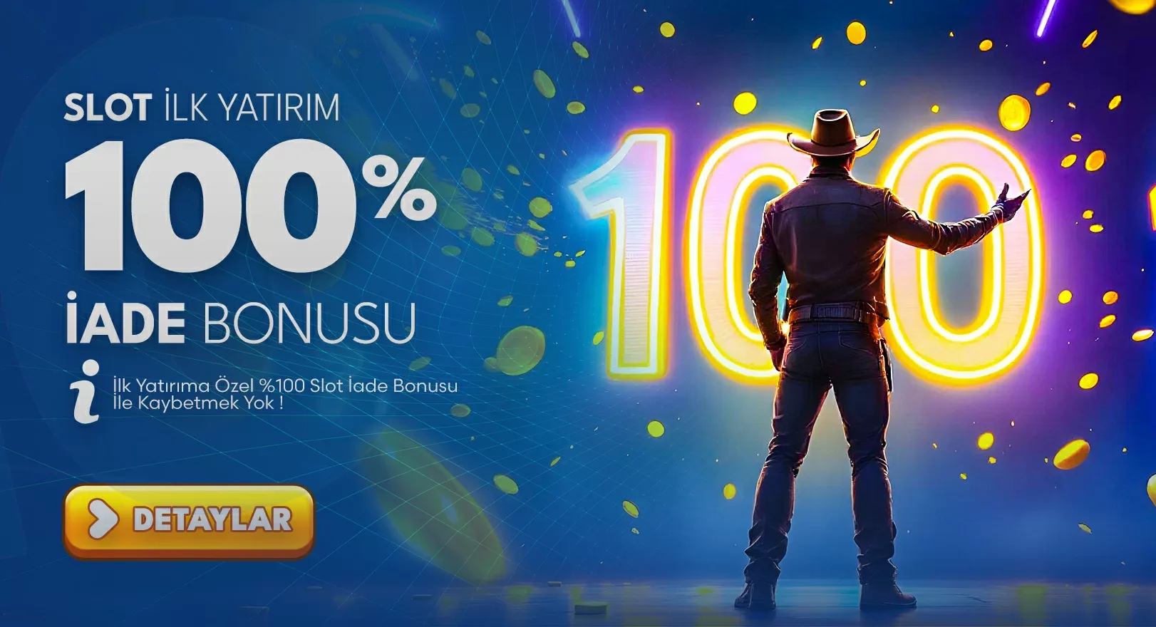 %100 slot ilk yatırım iade bonusu