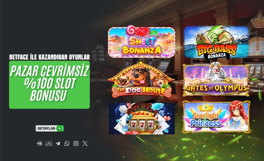 Pazar günü özel %100 yatırım bonusu